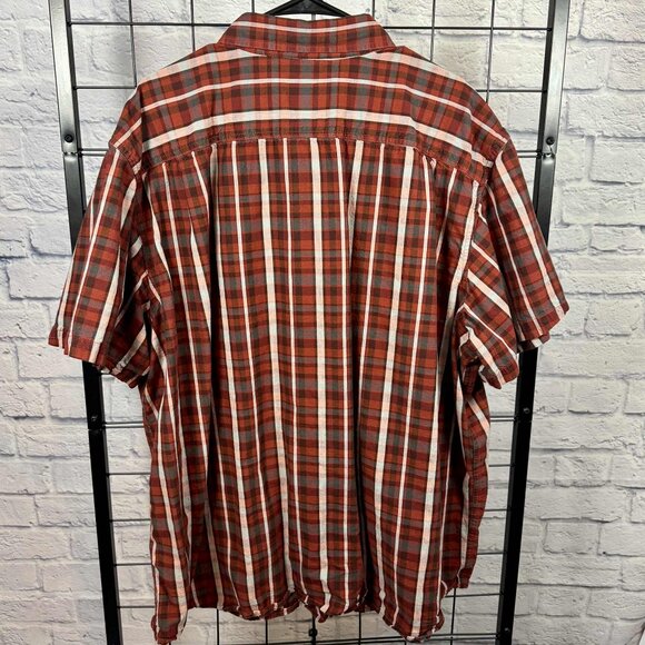 Carhartt Loose Fit Plaid Short Sleeve Shirt 3XL | 100% Cotton Workwear - Picture 2 of 8